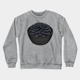 Black Prince Succulent - Echeveria Affinis Crewneck Sweatshirt